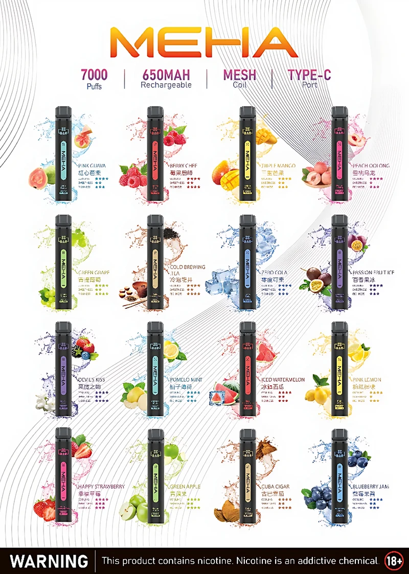 魅嗨小黑条-Meha-7000-puffs口味詳情表.png